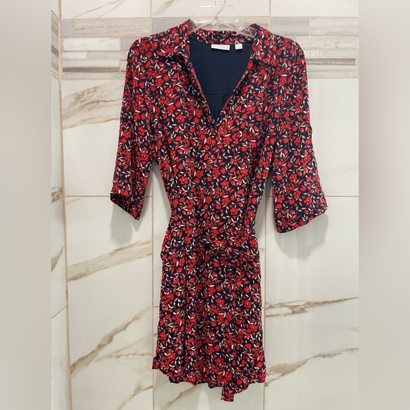 NY&C Floral Shirt Dress • Belted • 3/4 Sleeve • Small - Picture 7 of 15
